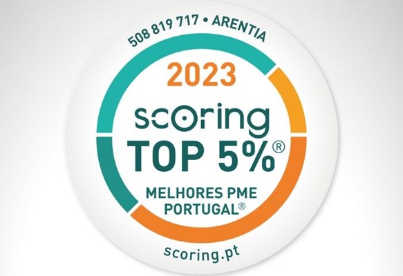 Arentia entre as Top 5% melhores PME de Portugal