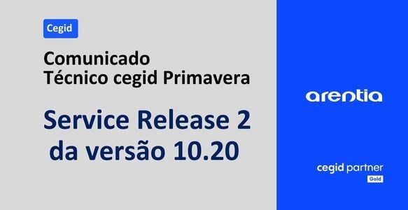Cegid Primavera- Service Release 2 da versão 10.20